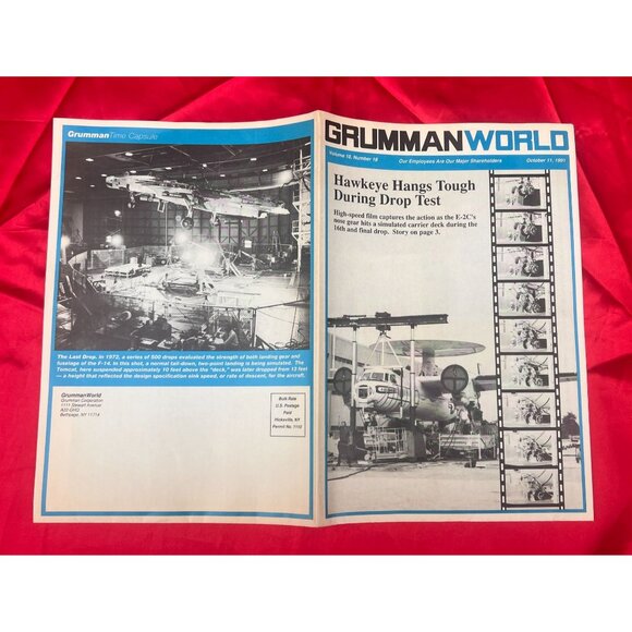 GrummanWorld Newsletter 1991 Hawkeye Drop Test Aerospace History E-2C - Picture 4 of 4